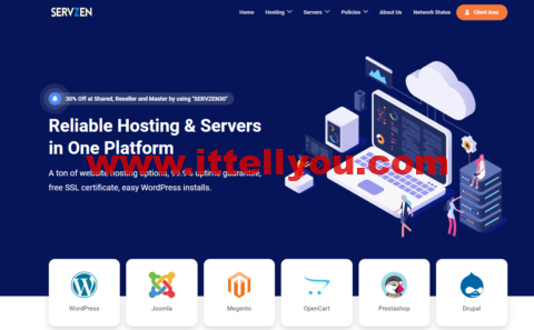 Servzen：荷兰机房OpenVZ vps，1核/1GB内存/20GB硬盘/1Gbps无限流量，.5/月起，虚拟主机年付7折