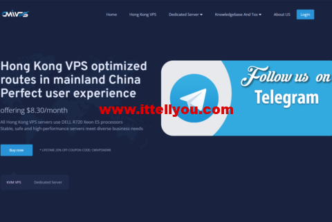 CMIVPS：香港VPS，1核/1G内存/10GB SSD/500G流量/50Mbps带宽，月付.5，简单测评