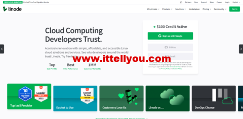 Linode：2022年9月最新优惠码，新用户注册赠送0美金免费账户余额，1核/1G内存/25G NVMe硬盘/1T流量，/月起，可选11个机房