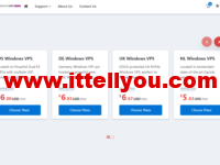 WindowsVPS：美国vps，1核/2G内存/25GB SSD硬盘/不限流量/1Gbps，$7/月起，可选美国/德国/英国/荷兰机房windows vps