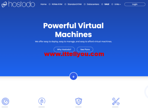 hostodo：迈阿密nvme vps，1核/512MB内存/8G nvme硬盘/3TB流量/1Gbps带宽，年付.99起