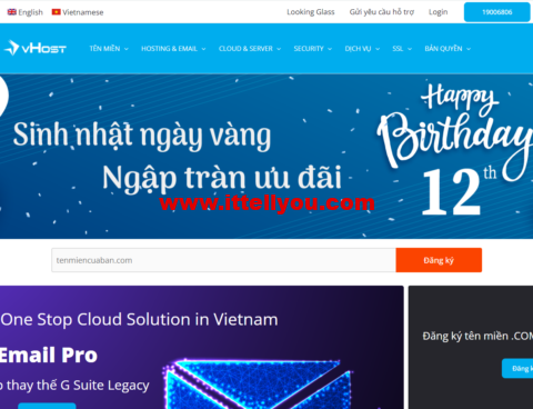 vhost.vn：越南VPS，1核/756MB内存/15G SSD硬盘/1Gbps@不限流量，/年起，另可选新加坡机房