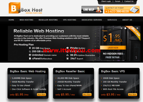 BigBoxHost：美国便宜vps，北卡机房，1核/256M被查/20G硬盘/200G流量/1Gbps带宽，.95/月起，另可选印度/加拿大/德国/英国机房
