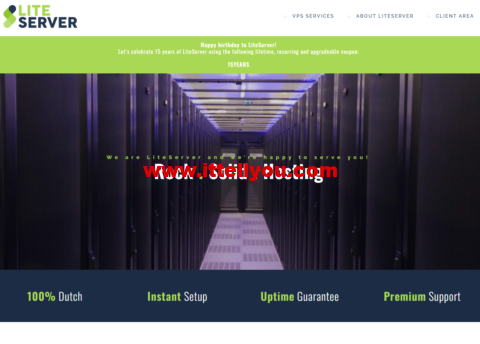 #15周年庆#LiteServer：荷兰VPS，全场8.5折，2核/2G内存/40G NVMe硬盘/15T流量/1Gbps带宽，€5.1/月起