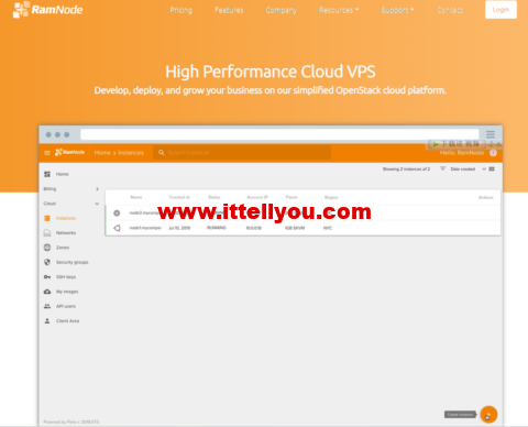 Ramnode：Standard KVM VPS，1核/512M内存/15G SSD/1000GB流量/1Gbps带宽，/月起，支持小时计费/支持支付宝微信