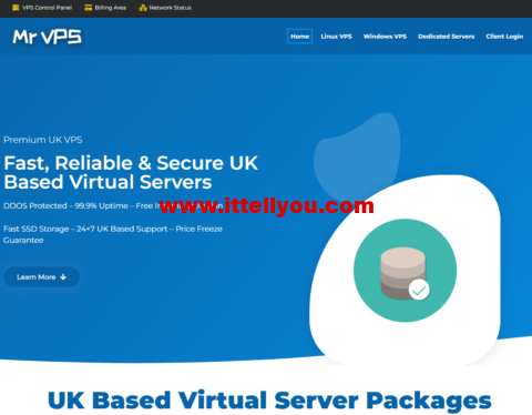 VPS.MR：英国vps，1核/1GB内存/35GB SSD/1TB流量/1Gbps带宽，£6.99/月起