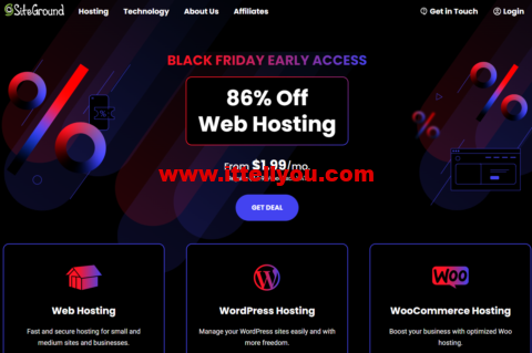 #黑五#SiteGround：WordPress外贸主机，月付低至1.99美元起