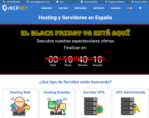 #黑五#GinerNet：西班牙vps，年付5折，1核/1GB内存/10 GB SSD NVMe/1TB流量/10Gbps带宽，€30/年