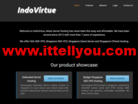 IndoVirtue：美国VPS，$5/月起，新加坡10Gbps带宽VPS，$7/月起，支持PayPal
