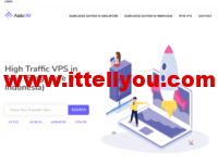 #年终促销#AsiaVM：ipv6 vps，7.5折优惠，1核/1GB内存/10GB硬盘/2TB流量/1Gbps带宽，$1/月起