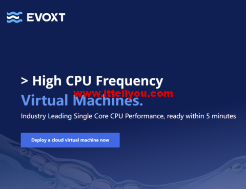 Evoxt：香港机房VPS云服务器，1核/512MB内存/5G硬盘/500G流量，.99 /月起，简单测评