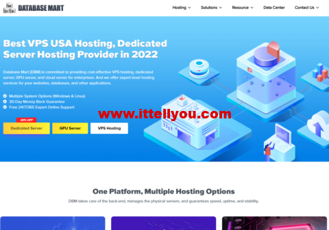 Database Mart：美国中配VPS/独服新年５折优惠，独立IPV4，高带宽不限流