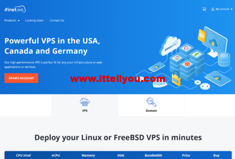 inetCloud：国外不限流量vps，五折优惠，1核/2GB/30G SSD/100M不限流量，/月，可选西雅图/凤凰城/芝加哥等7机房