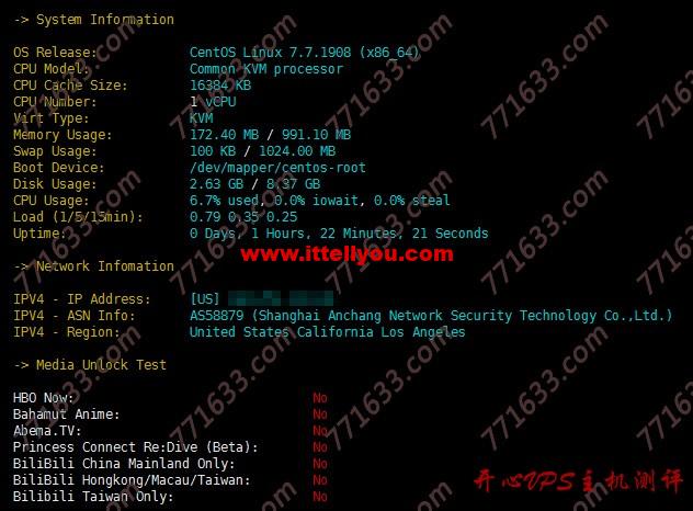 #投稿#vpsms:洛杉矶安畅CN2 GIA线路,全场季付7折,月付8折,附测评