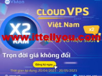 #内存翻倍#VMon：越南vps，1核/2GB内存/30GB SSD/1TB流量/1Gbps端口，$4.9/月，另可选新加坡/美国/澳大利亚等机房