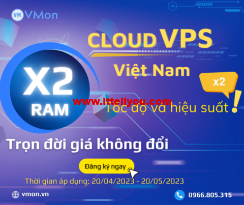 #内存翻倍#VMon：越南vps，1核/2GB内存/30GB SSD/1TB流量/1Gbps端口，.9/月，另可选新加坡/美国/澳大利亚等机房