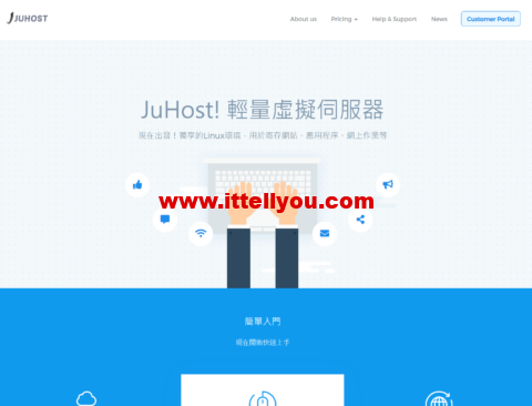 JuHost：香港vps，2核/1GB/20GB SSD/200M不限流量，.39/月起