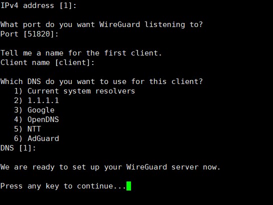 Linux下，一键安装WireGuard