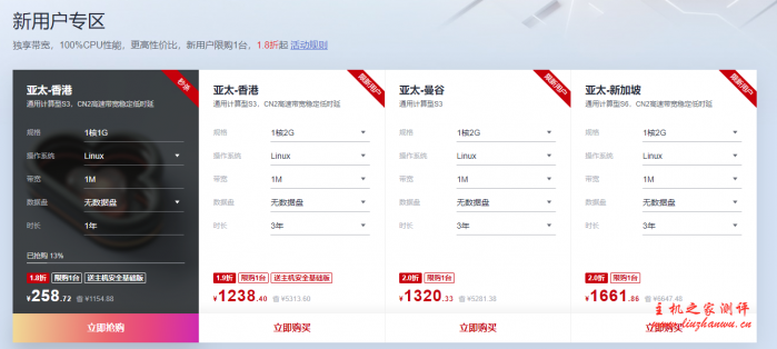 华为云服务器2020年6月促销,国内/香港CN2/新加坡CN2云服务器,2核4G5M￥420/年起,三年1260!注册送200无门槛券