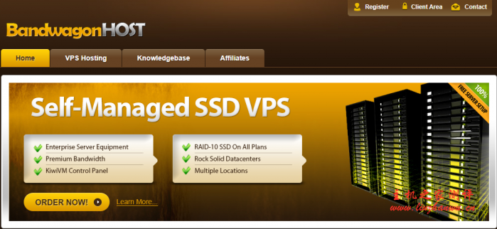 BandwagonHost：.87/年/1G内存/20GB SSD空间/1TB流量/1Gbps端口/KVM/洛杉矶CN2 GT