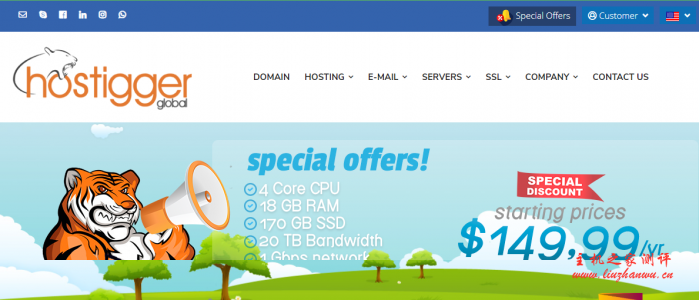 Hostigger：/年/1GB内存/20GB SSD空间/2TB流量/1Gbps端口/VMware/IPv6/土耳其
