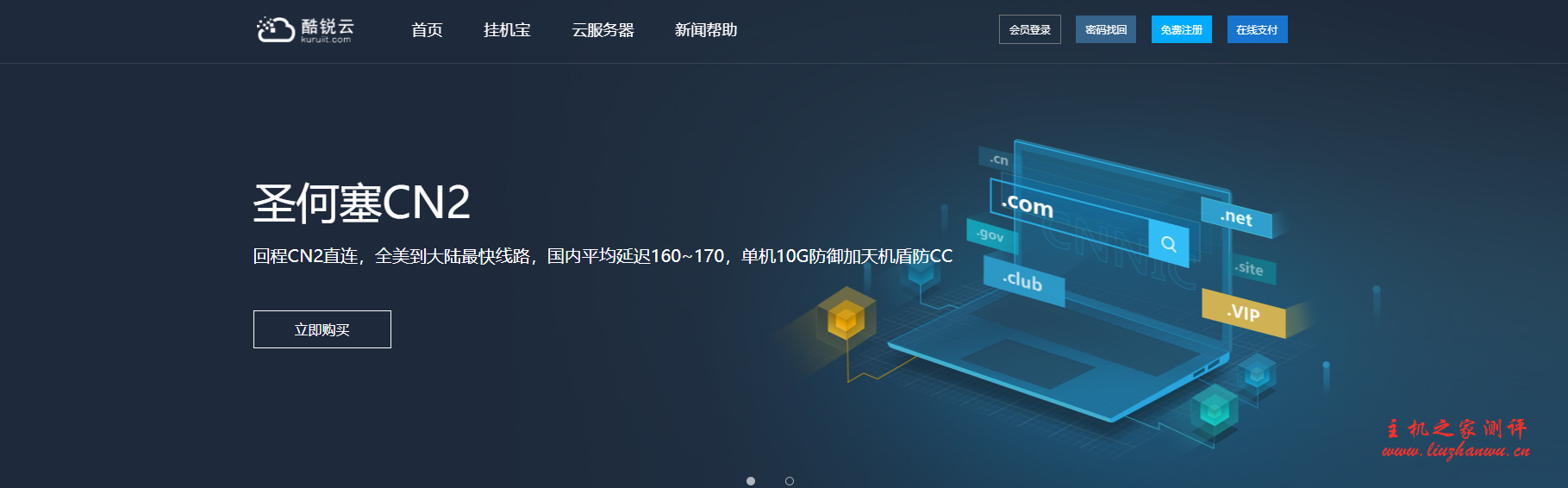 酷锐云:1核/1G/40G/10Mbps/500G/圣何塞CN2 GIA/月付18元,原生IP,附测评