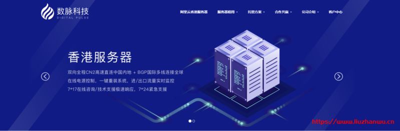 数脉科技：香港自营独服E3 CPU CN2+BGP/10Mbps/ 300元/月起，香港自营CN2+BGP 20Mbps/375元/月起