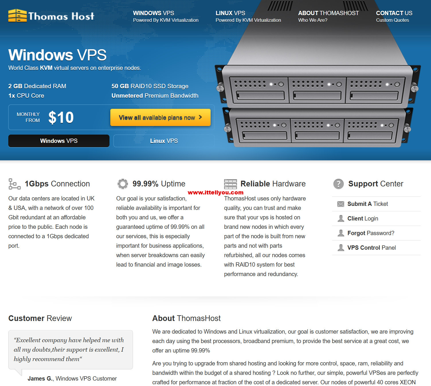 ThomasHost：美国和欧洲vps，1Gbps带宽不限流量，$8.5/月起，可选纽约/达拉斯/欧洲等机房