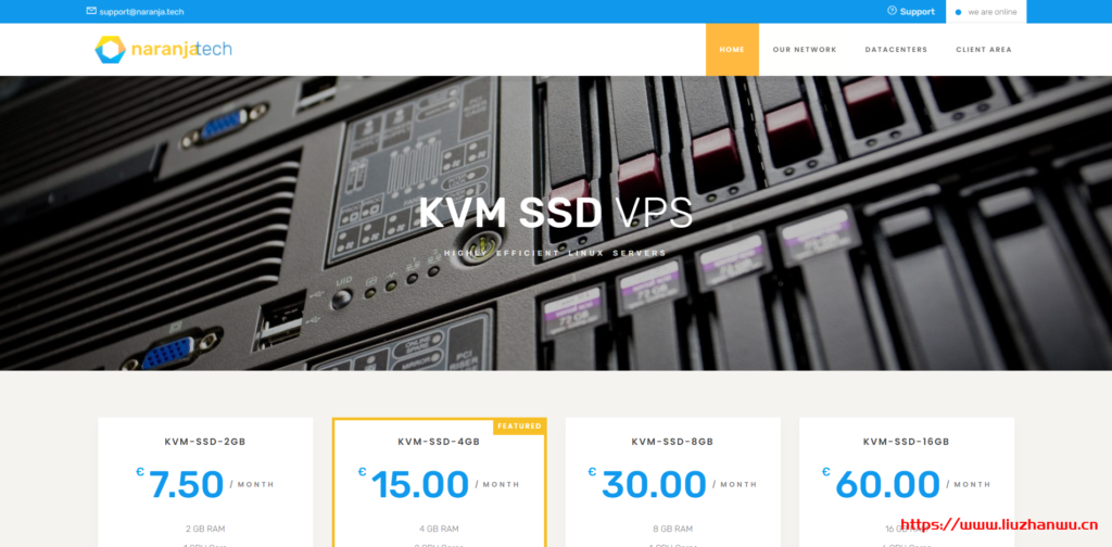 Naranjatech：€20/年/1核@AMD EPYC 7542/2GB内存/30GB NVMe空间/5TB流量/1Gbps端口/KVM/荷兰