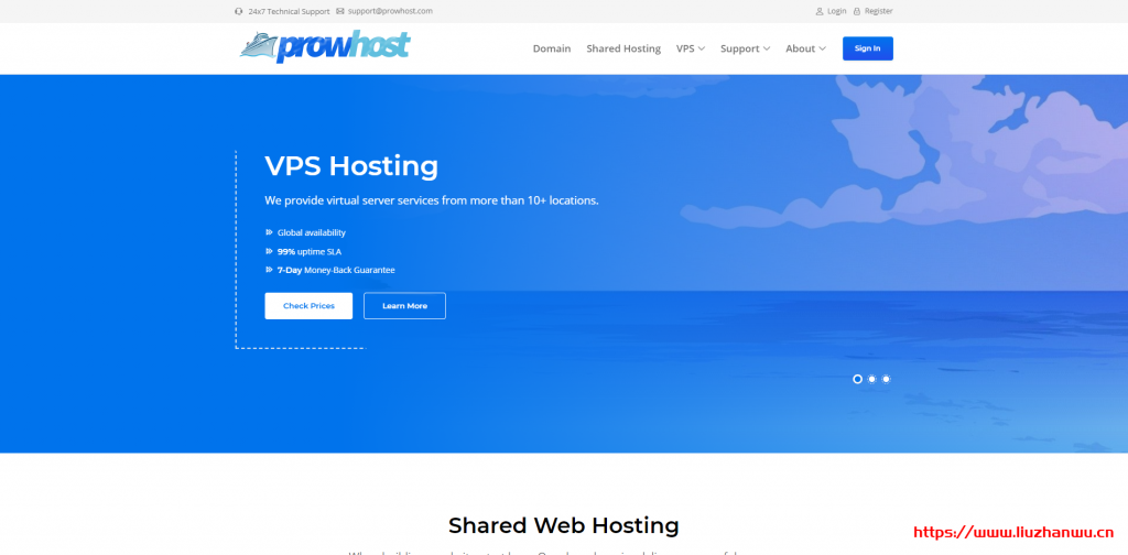 ProwHost：.99/月/512MB内存/20GB SSD空间/1TB流量/1Gbps端口/KVM/新加坡/日本/韩国/美国/欧洲等