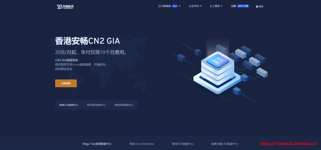 月神科技：香港沙田CN2 GIA，弹性配置，1核/1G/10M/40GSSD/500G，30元/月起，300元/年起，附测评