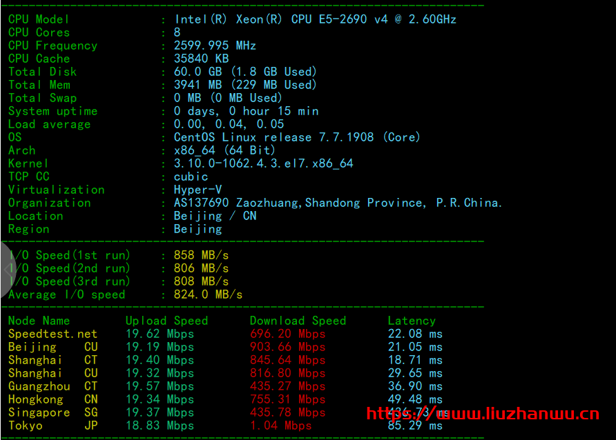 零云数据：枣庄电信8核/4G/60G硬盘/100G防御/20M上行500M下行带宽58.5元起，香港葵湾 2核/1G/50G硬盘/3M月付9.6起