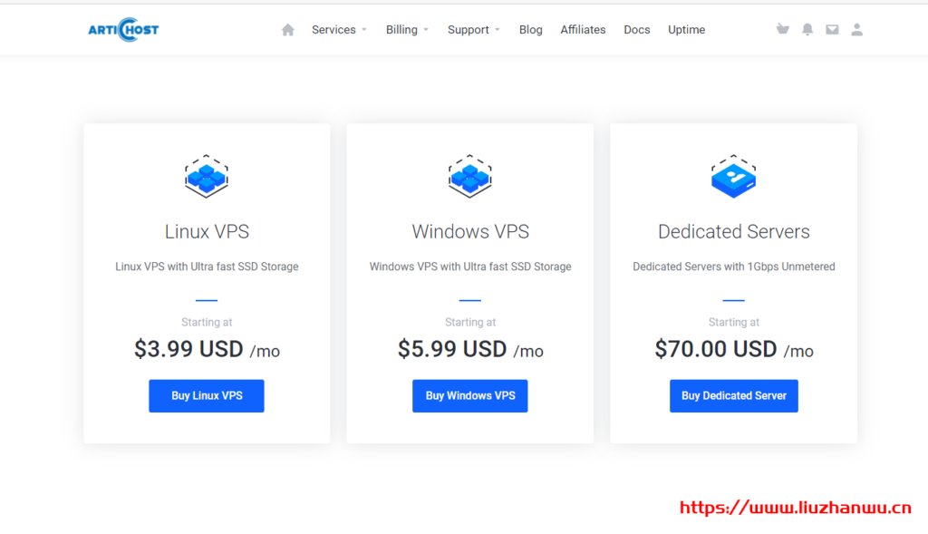 artichost：芝加哥VPS，不限流量，.99/月，2G内存/1核/60gSSD