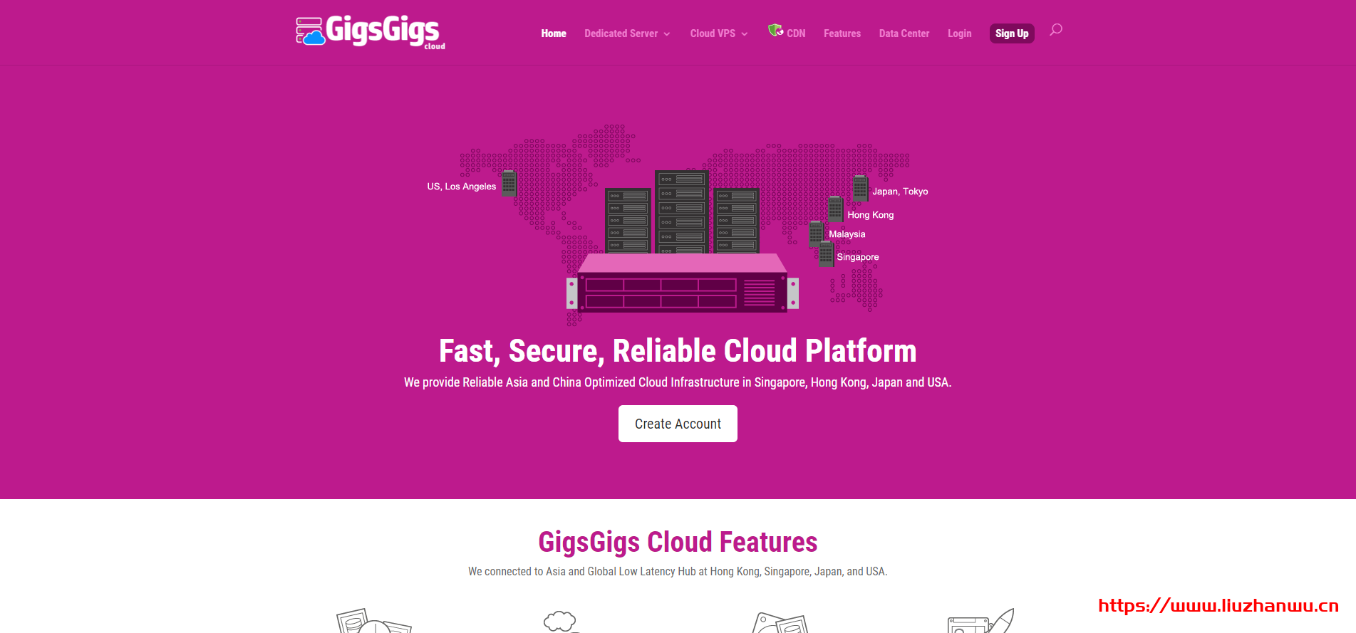GigsGigsCloud：美国高防云服务器5折，最低首月美元、续费美元/月