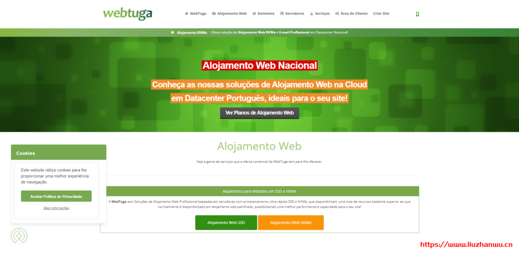 WebTuga：葡萄牙里斯本不限流量VPS，1核2G内存50G SSD硬盘1Gbps带宽€14.99/月-国外主机测评
