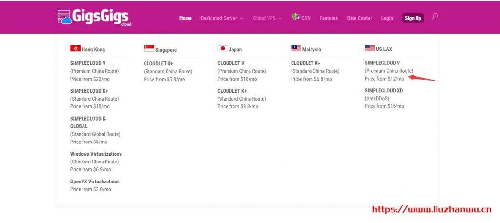 GigsGigsCloud六月活动：洛杉矶VPS新用户免费试用14天（G口带宽CN2 GIA优化1核500MB内存20GB SSD硬盘1TB月流量）