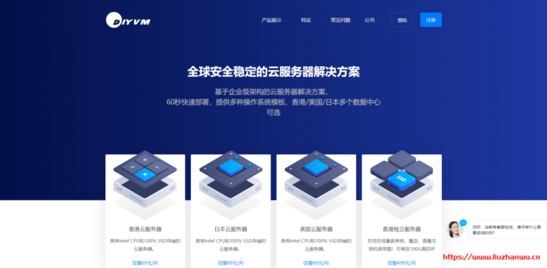 DiyVM：香港VPS五折月付50元起,双核/2G内存/50G硬盘/2M带宽/CN2线路