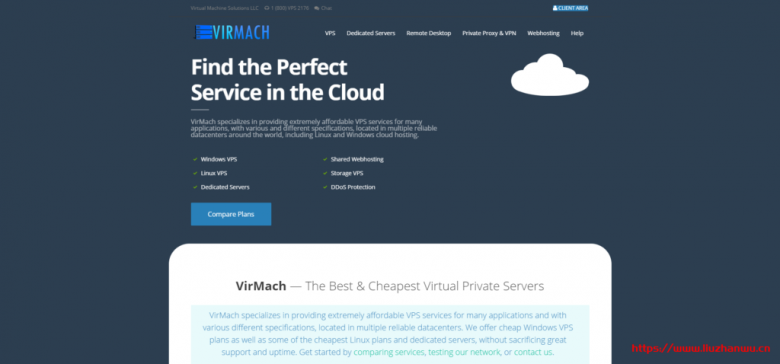 Virmach：新款月抛vps上线，低至.23/半年,/1核640M内存/10 GB存储/ 1Gbps/1T流量/不能续费