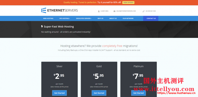 EtherNetservers：美国洛杉矶VPS/1核512M内存10GB硬盘1Gpbs端口月流量500GB/2个IP/年付仅10美元