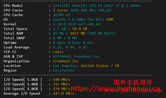 圣信云：美西CN2 2H2G30M，三网回程cn2 gia，速度超快，50G防御秒解封，简单测评