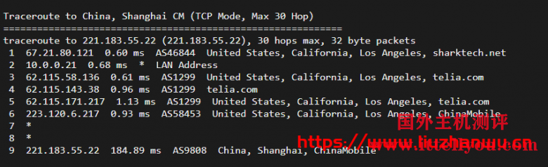 Sharktech：9/月/2*E5-2678v3/64GB内存/1TB NVMe硬盘/不限流量/1Gbps-10Gbps带宽/DDOS/洛杉矶机房简单测评