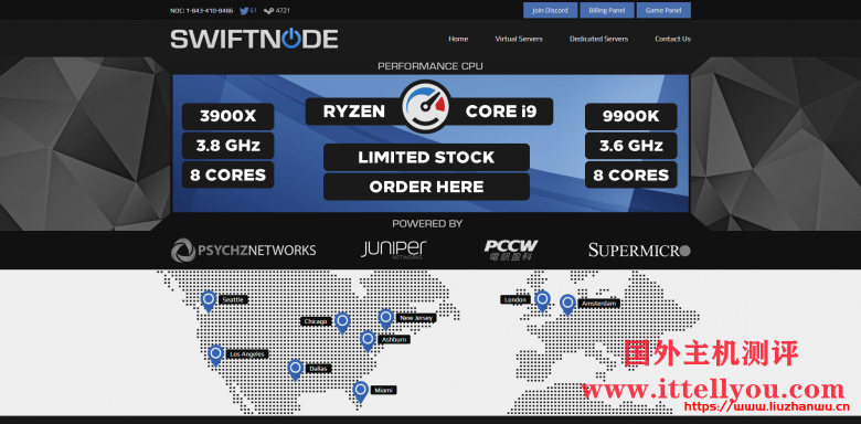 Swiftnode：美国大带宽不限流量高防服务器/Xeon E3-1230v5/32GB DDR4/1 TB SSD/1Gbps或10Gbps不限流量/9.00/月起