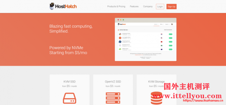 HostHatch：芝加哥大硬盘VPS年付15美元起,香港NVMe硬盘VPS年付15美元起