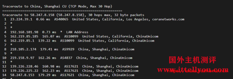 cloudpowerall：洛杉矶回程100M AS9929线路，月付4..99刀，简单测评