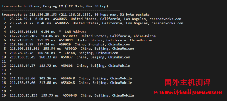 cloudpowerall：洛杉矶回程100M AS9929线路，月付4..99刀，简单测评