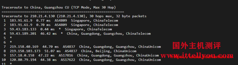 ion cloud：新加坡数据中心CN2 GIA网络云服务器简单测评