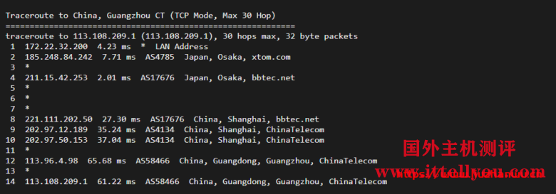 搬瓦工日本软银 JPOS_1 机房是 CN2 GIA 线路吗？怎么没有 59.43 节点？