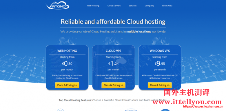 Virtono：€23.7/年KVM-2GB/25GB/2TB/洛杉矶vps&达拉斯vps&纽约vps&罗马尼亚vps等