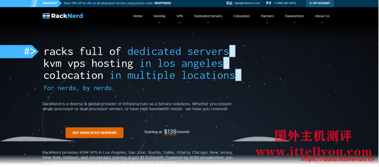 RackNerd： KVM年付9.49美元起,Intel或AMD Ryzen,洛杉矶vps/西雅图vps/圣何塞vps等多机房