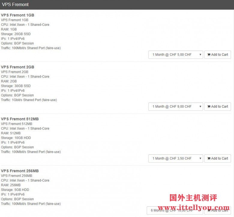 iFog：/半年/256MB内存/5GB空间/不限流量/100Mbps-1Gbps端口/KVM/佛利蒙HE